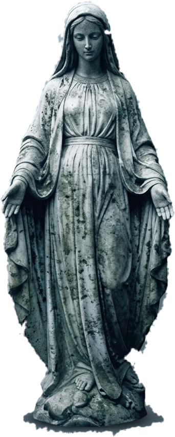 A statue of the Virgin